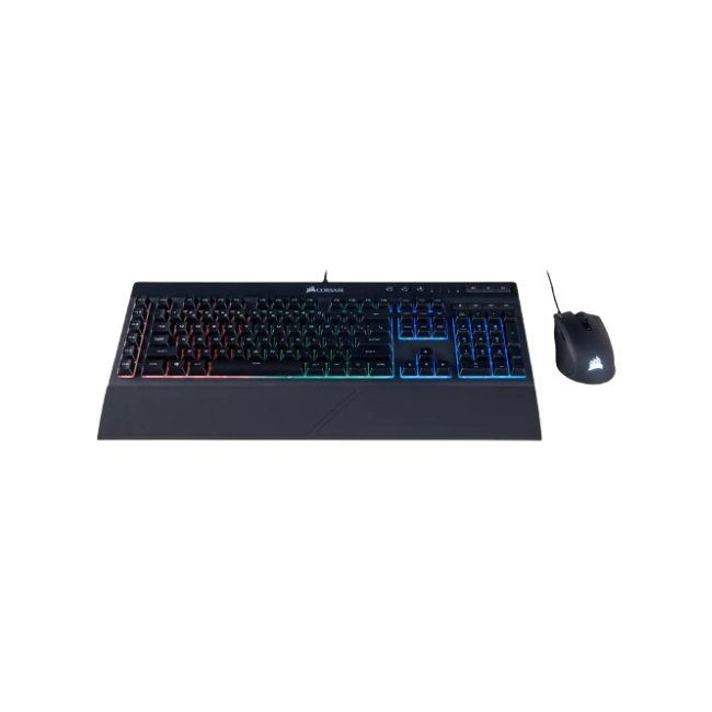 Teclado Y Mouse Corsair UBS K55 RGB Pro + Harpoon CH-9226865-SP