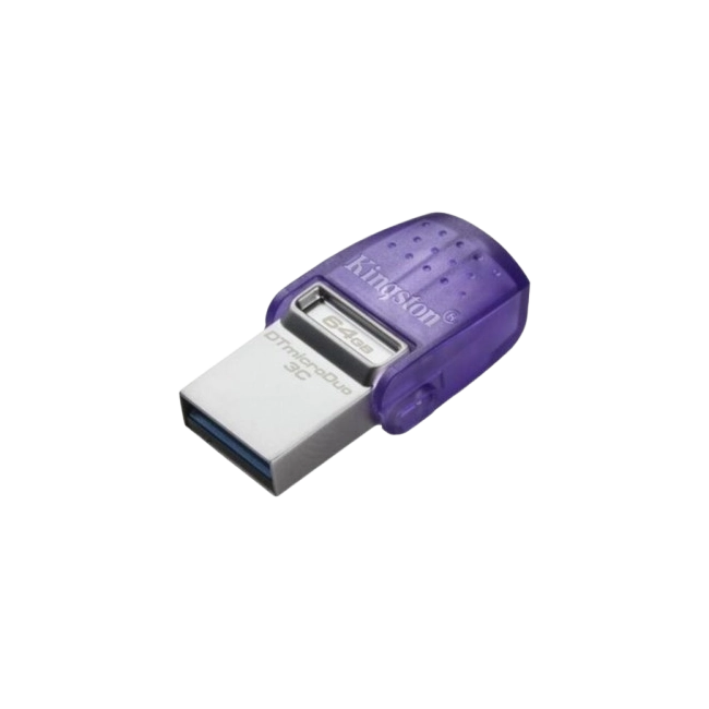 Kingston DataTraveler microDuo 3C - Unidad flash USB - 64 GB - USB 3.2 Gen 1 / USB-C