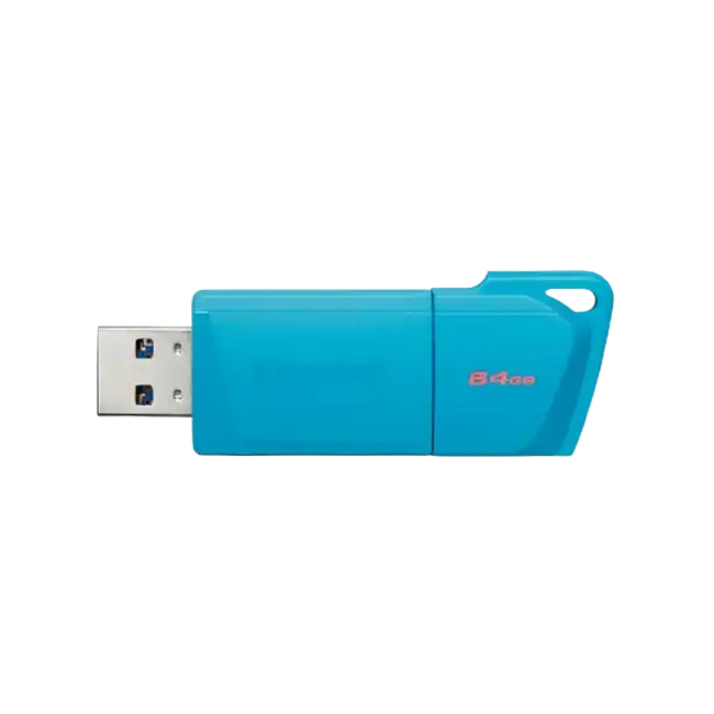 Kingston - USB flash drive - USB 3.2 Gen 2 - NEON Aqua Blue