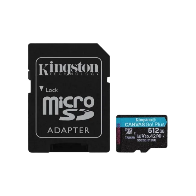 Kingston - Flash memory card - microSDHC - 512GB microSDXC Canvas Go Plus