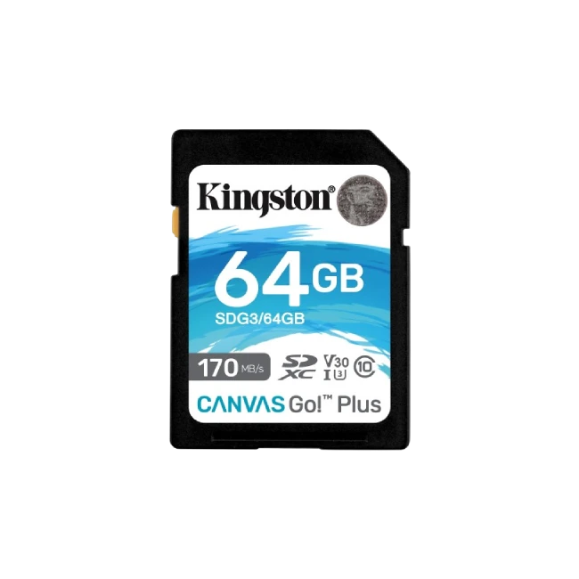 Kingston - Flash memory card - SDXC Canvas - 64GB SDXC Canvas Go Plus Gen4-1