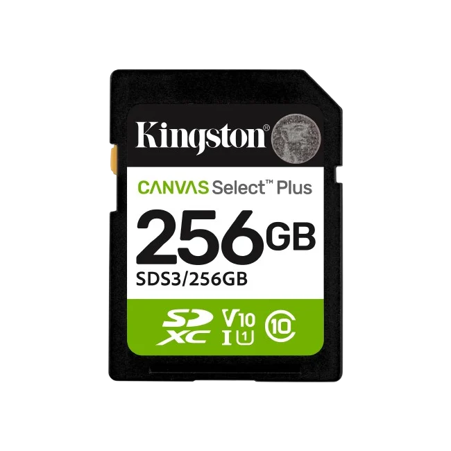 Kingston - Flash memory card - SD Memory Card - 256GB SDXC Canvas Select Plus