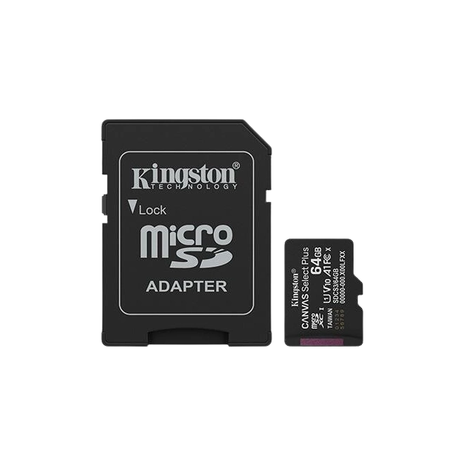 Kingston - Flash memory card - microSDHC - 64GB microSDXC Canvas Select P