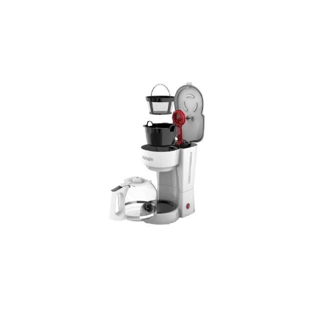 Cafetera Black+Decker CM0916W 12 Tazas Jarra de Vidrio Filtro Permanente/Apagado Color Blanco-2