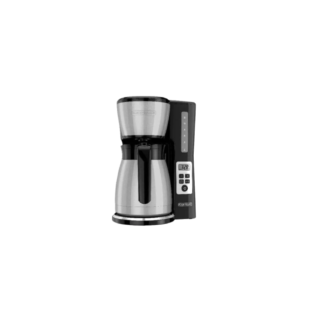 Cafetera Black+Decker CM2046S-LA de 12 Tazas con Jarra Termica