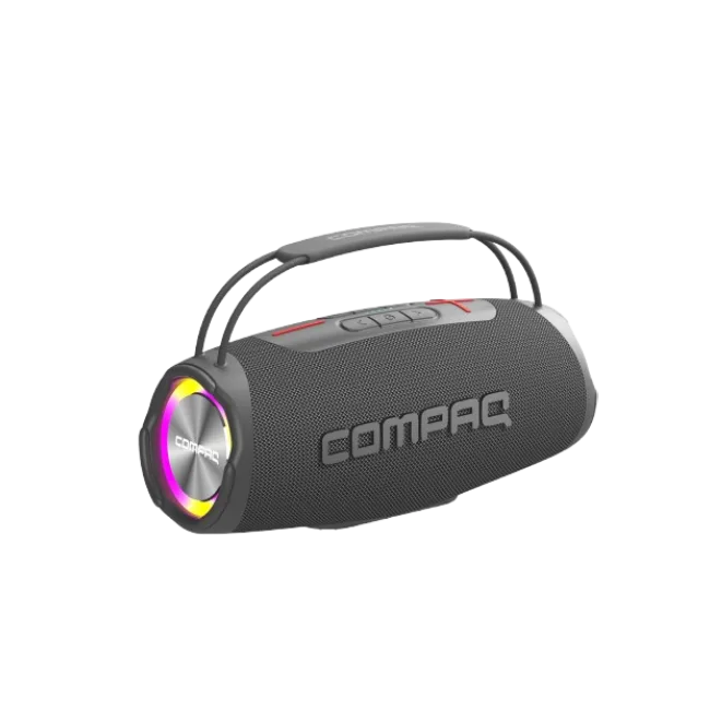 Bocina Portatil Compaq CMQ35 de 35W con Bluetooth y USB-C Color Gris-1