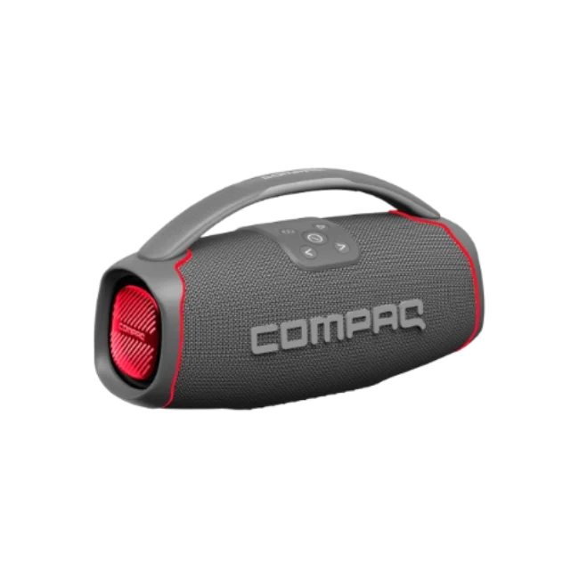 Bocina Portatil Compaq CMQ50 de 50W con Bluetooth y USB-C Color Gris
