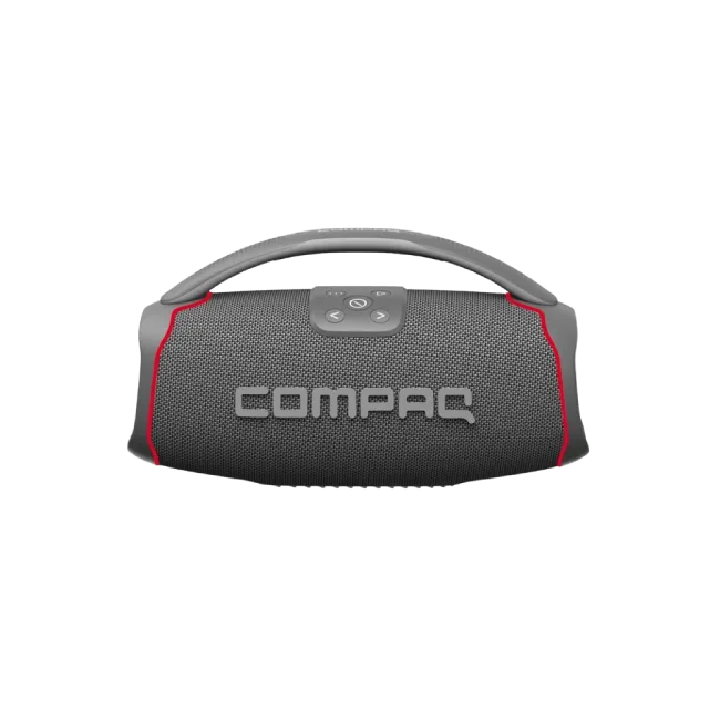 Bocina Portatil Compaq CMQ50 de 50W con Bluetooth y USB-C Color Gris