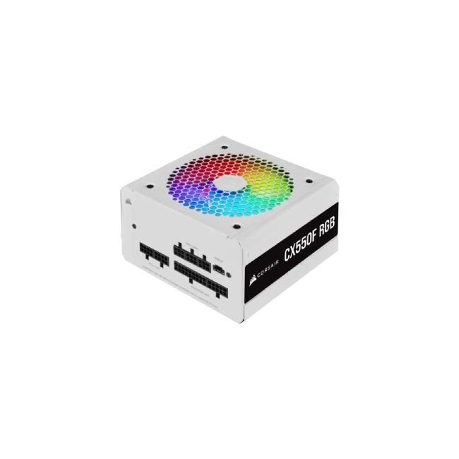 Fuente de Poder Corsair CX550F - 550 Watt 80PLUS Bronze Fully Modular RGB Color Blanco