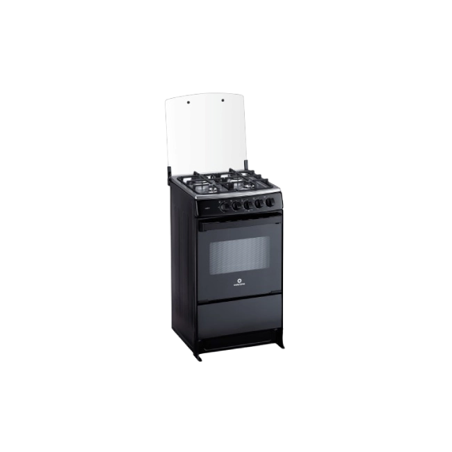 Estufa Indurama Canela 20" 4 Quemadores Color Negro