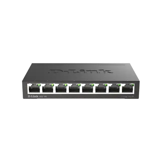 Switch Plug&Play 8 puertos Gigabit - D-LINK