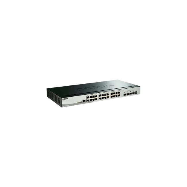 Switch 24 puertos PoE 10/100/1000BASE-T + 2 puertos 10G BASE-T + 4 puertos 10G SFP+ capa 3, apilable