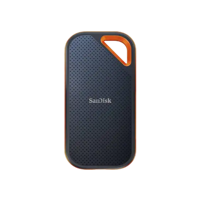 SanDisk Extreme PRO Portable V2 - SSD - cifrado - 1 TB - externo (portátil) - USB 3.2 Gen 2x2 (USB-C conector) - AES de 256 bits - para Intel Next Unit of Computing 13 Extreme Kit - NUC13RNGi7