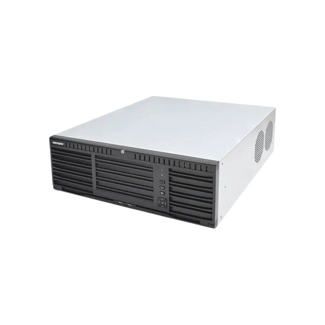 NVR Hikvision DS-96128NI-I16-P 128 Canales Resolucion Hasta 12Mpx  16 Slot Sata 2 Puertos de Red Fuente de poder Redundante