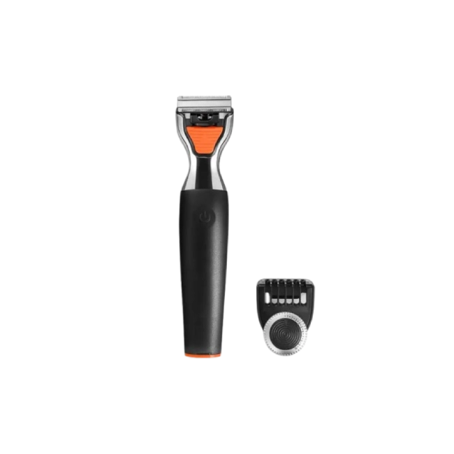 AFEITADORA FACIAL Y CORPORAL 3 EN 1 CON PEINE DE 20 REGULABLES