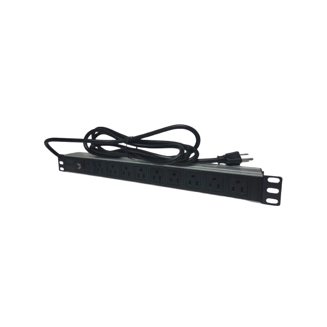 Regleta Linet Horizontal de 10 Puertos Nema 5-15P