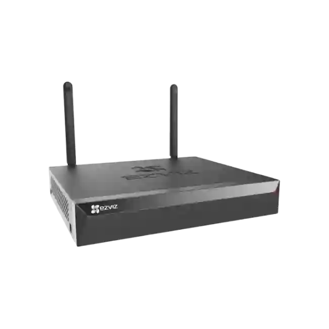 EZVIZ - NVR independiente de 1U - 8 canales de vídeo - CS-X5S-R100-8W - con salidas HDMI y VGA - Soporta cámaras de alta resolución de hasta 3K de calidad de vídeo - Alcance Wi-Fi hasta 100 m (300 ft) @2.4Ghz - Tecnología de vídeo H.265 - Hasta 8TB de alm-1