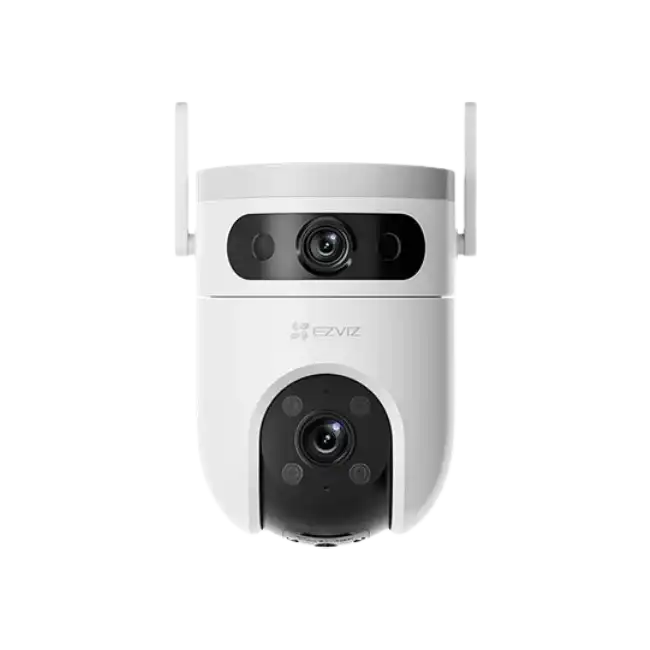 Ezviz 3MP/2K Cámara Wi-Fi de doble lente con paneo e inclinación - Audio bidireccional - 3MP - Exterior - H.265 - Focal fija 2.8 mm y 6 mm - 2304 × 1296 - DWDR - 12V - MicroSD
