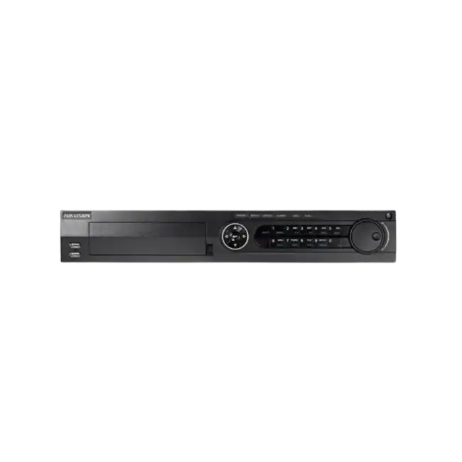 Hikvision IDS-7204HQHI-M1/XT DVR AcuSense 4 canales 1080p 1U H.265 - HDTVI/AHD/CVI/CVBS/IP - 1 disco duro SATA hasta 10TB - H.265 Pro+/H.265 Pro/H.265/H.264+/H.264 - Hasta 6 cámaras de red (6MP) pueden conectarse - Soporta Tecnología de Detección de Movim-1