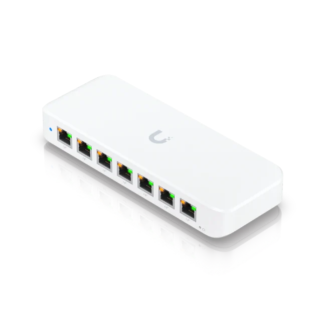Ubiquiti Unifi Switch Ultra Layer 2 8-port GbE PoE switch with versatile mounting options 42W