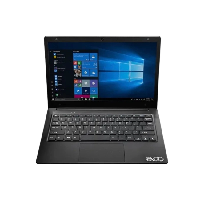 LAPTOP EVOO CELERON DUAL-CORE N4000 1.1GHZ 64GB EMMC 4GB 11.6" 1366X768 W10 S COLOR NEGRO SEMINUEVA