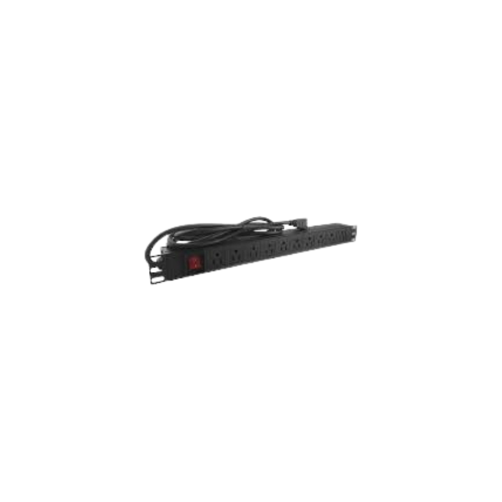 Regleta PDU Nextlink GI-USA(15)-10 10 tomas Horizontal Para Gabinete 110VAC 15A