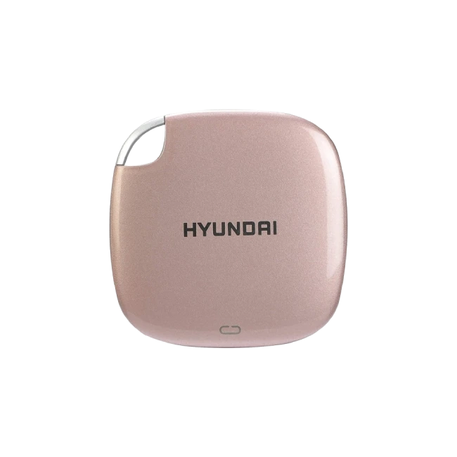 Hyundai 512GB Ultra Portable Externo SSD para PC/Mac/Movil, USB-C USB 3.1 - Rose Gold