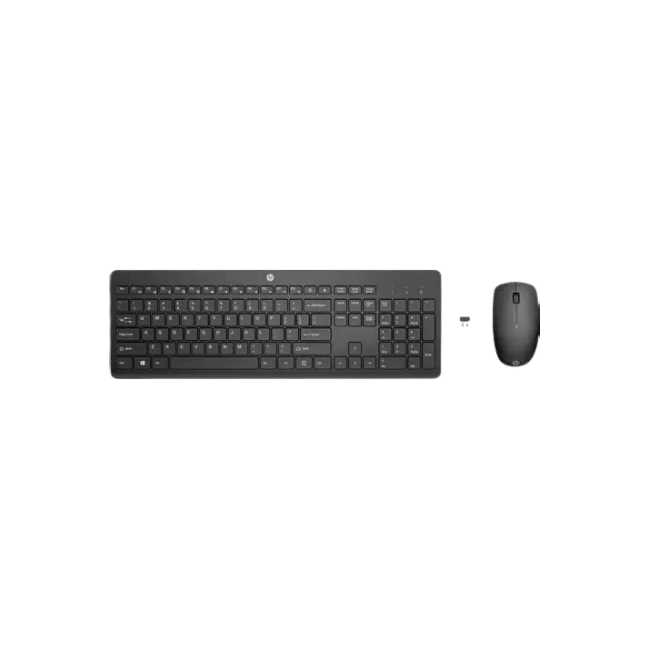 HP - Keyboard and mouse set - Wireless - Black