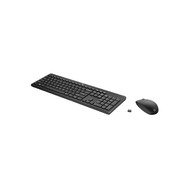 HP - Keyboard and mouse set - Wireless - Black
