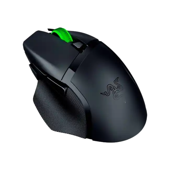 Razer Basilisk V3 X HyperSpeed - Ratón - ergonómico - diestro - óptico - 7 botones - inalámbrico - Bluetooth, 2.4 GHz - receptor inalámbrico USB