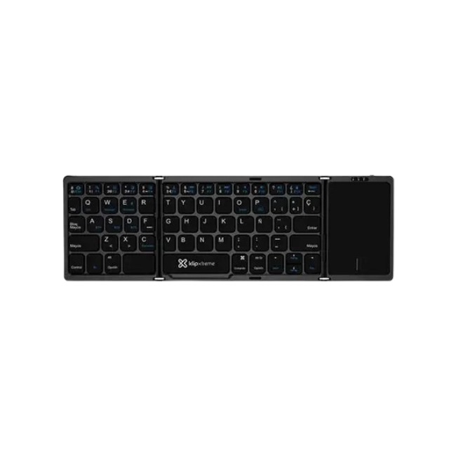 Klip Xtreme - Keyboard and Touchpad - Spanish - Wireless - Bluetooth 5.0 - Black - KCK-650S-BK