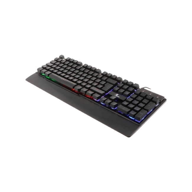 Teclado para Gaming Xtech XTK-510S - Español - Iluminación LED Multi-color con efectos de luz - Conexión USB inmediata - Descansa-palmas integrado con acabado texturizado