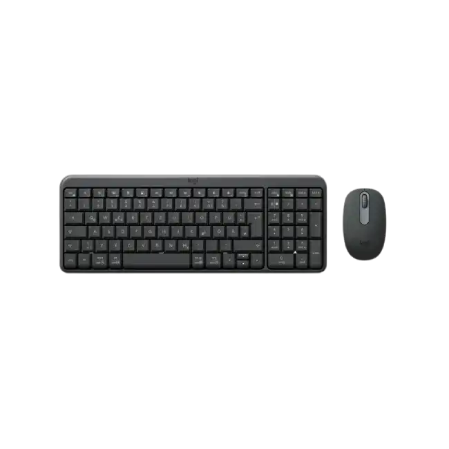 Logitech - MK250 Compact Bluetooth Wireless Combo - Spanish - Graphite