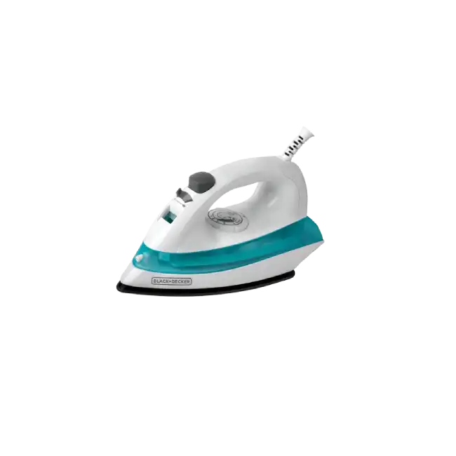 Plancha de Ropa Black+Decker IRBD100 Suela Antiadherente Color Celeste