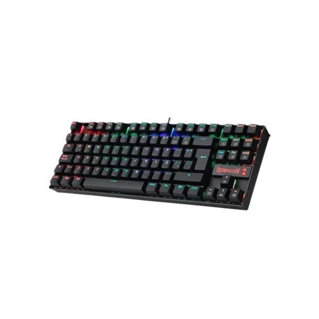Teclado Gaming Redragon Kumara K552 USB Mecanico Español Color Negro Switch Rojo