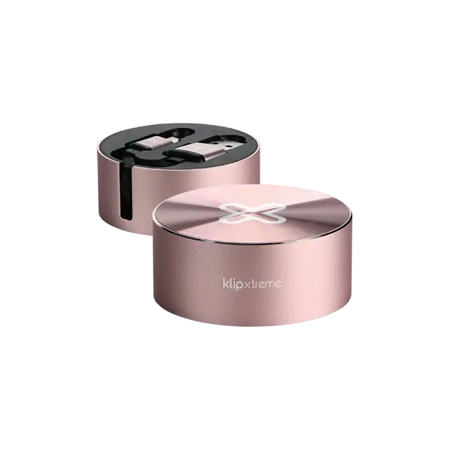 Cable Klip Xtreme KAC-110RG USB C - USB A Retractil 1 Metro Color RoseGold