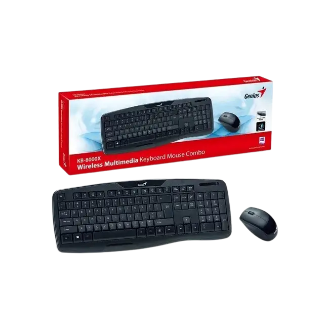 Combo Gaming de Teclado y Mouse RGB KM-GX3 Genius  Alambrico USB Español Color Negro
