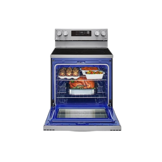 Estufa Electrica LG 30" 5 Hornillas Con AirFryer LREL6323S