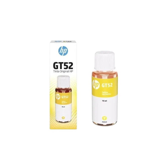 TINTA PARA IMPRESORA GT52 COLOR AMARILLO HP