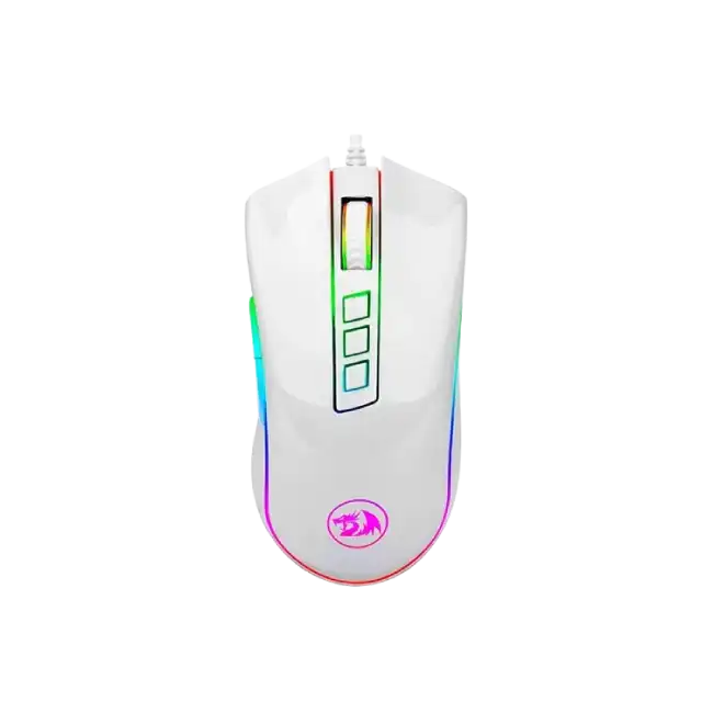 Mouse Gaming Redragon Cobra Chroma M711 RGB USB Color Blanco