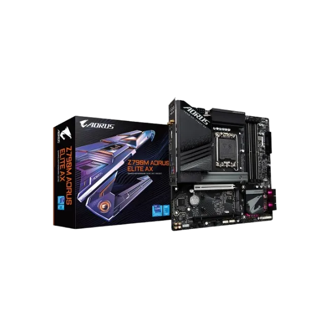 AORUS - Motherboard - Micro ATX - LGA1700 Socket - Intel Z790 - para Celeron / para Pentium Gold / para Core i3 / para Core i5 / para Core i7 / para Core i9 - Intel HD Graphics - None