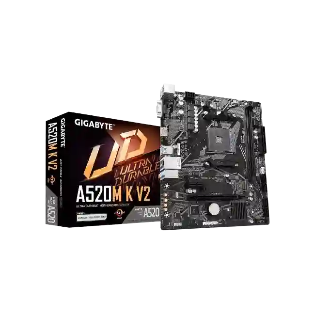 Gigabyte - Motherboard - Micro ATX - Socket AM4 - AMD A520 - para Ryzen 5 / para Ryzen 3 / para Ryzen 7 - None