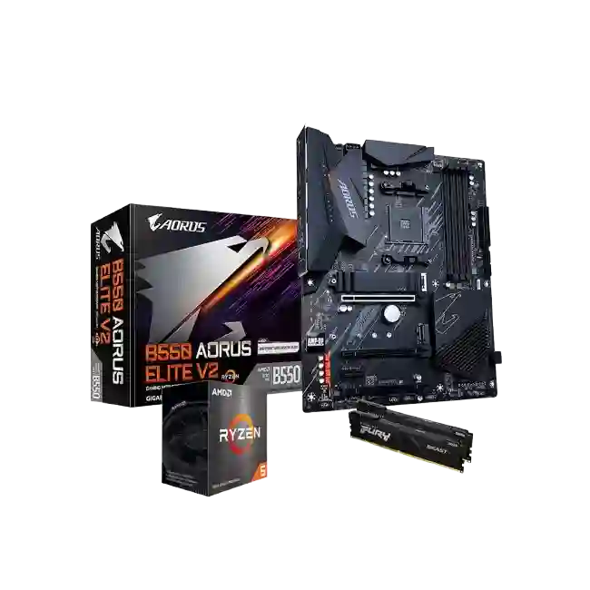 Gigabyte - Motherboard - ATX - Socket AM4 - AMD B550 - para Ryzen 3 / para Ryzen 5 / para Ryzen 7 / para Ryzen 9 - AMD Radeon - None
