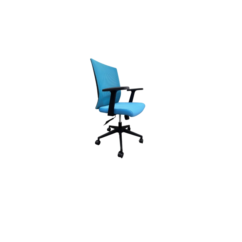 Silla de Oficina MG-WB-019-B1-BK De Mesh y Tela Con Respaldo Color Negro-6