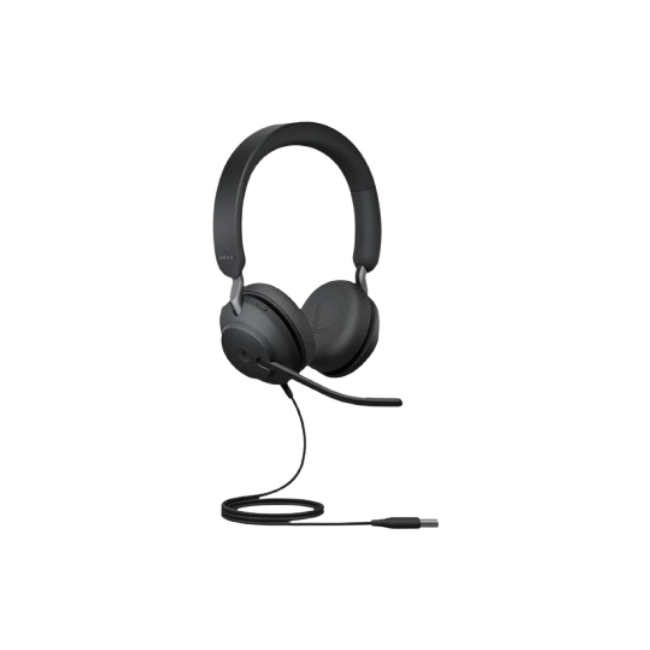Jabra Evolve2 40 SE MS Stereo - Auricular - en oreja - cableado - USB-A - aislamiento de ruido - Certificado para Equipos de Microsoft