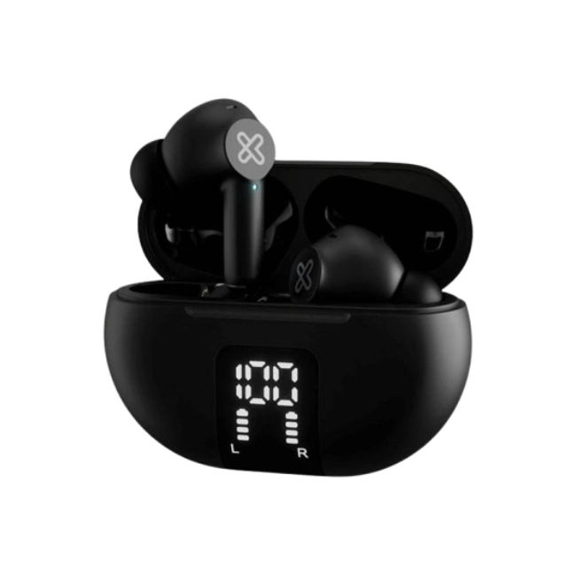 Klip Xtreme - True wireless earphones - Para Phone / Para Portable electronics / Para Tablet - Wireless - 22Hrs ANC Black-1