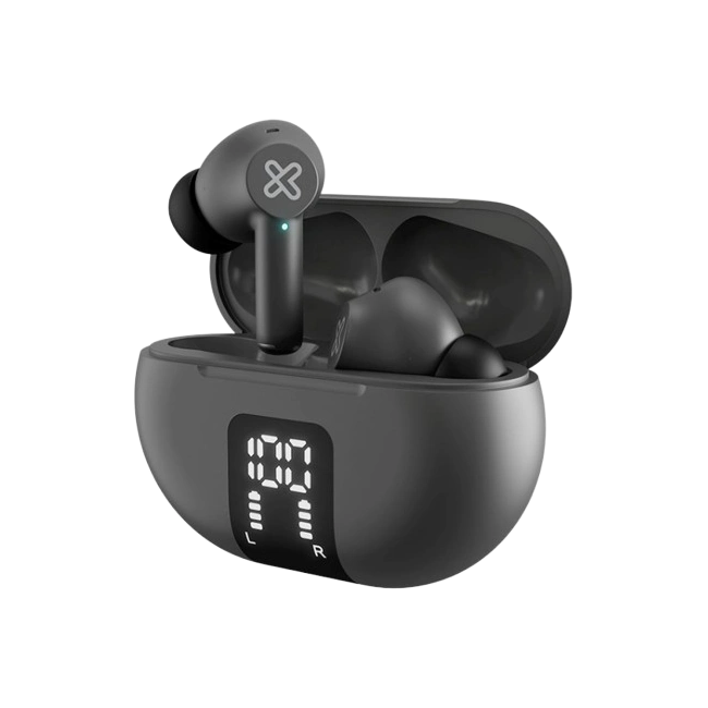 Klip Xtreme - True wireless earphones - Para Phone / Para Portable electronics / Para Tablet - Wireless - 22Hrs ANC Gray