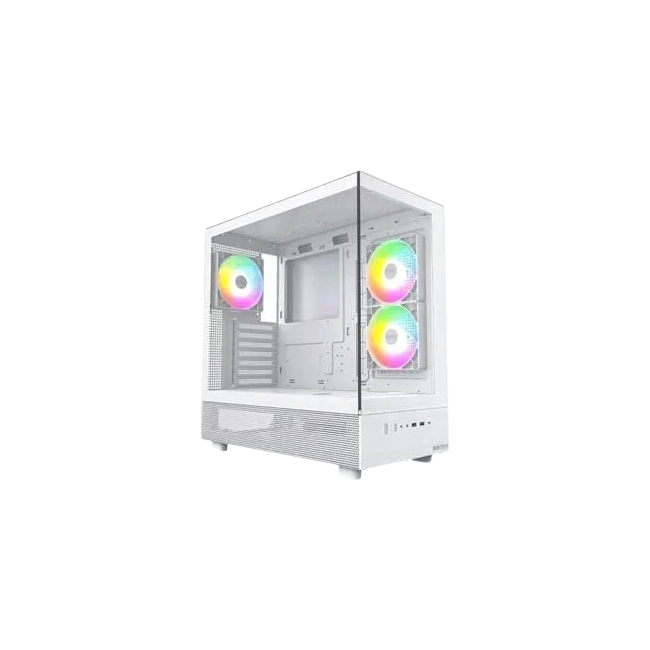 CASE MONTECH FLYER MEDIA TORRE CON 2 VENTILADORES COLOR BLANCO