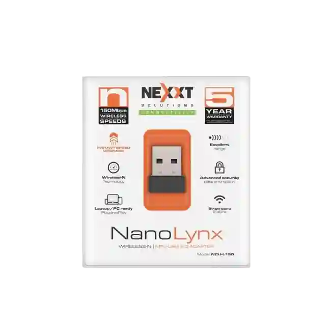 Adaptador WIFI Nexxt NCU-L150 NanoLynx USB 150Mbps Nano