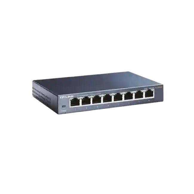 TP-Link TL-SG108 8-port Metal Gigabit Switch - Conmutador - sin gestionar - 8 x 10/100/1000 - sobremesa